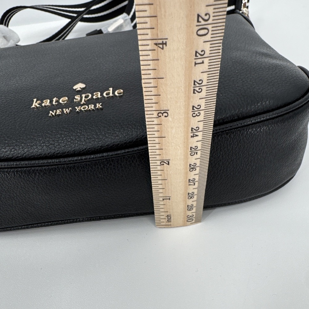 Kate Spade New York NWT Small Rosie Crossbody BLACK Leather - Picture 10 of 11